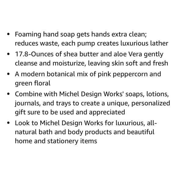 TWO PACK Michel Design Works MORNING BLOSSOMS Shea Butter Foaming Hand Soap - Picture 2 of 2